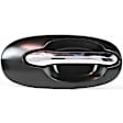 Rear, Passenger Side Chrome Lever with Primed Bezel Exterior Door Handle, Without Key Hole
