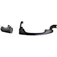 Rear, Passenger Side Primed Exterior Door Handle, Without Key Hole