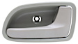 Rear, Passenger Side Beige Interior Door Handle, Without Door Lock Hole