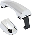 2013 Kia Sorento - Rear, Passenger Side Chrome Exterior Door Handle, Without Key Hole