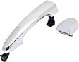 2013 Kia Sorento - Rear, Passenger Side Chrome Exterior Door Handle, Without Key Hole