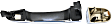 2013 Kia Sorento - Rear, Passenger Side Chrome Exterior Door Handle, Without Key Hole