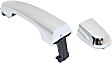 2015 Kia Sorento - Rear, Driver Side Chrome Exterior Door Handle, Without Key Hole