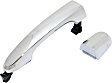 2015 Kia Sorento - Rear, Driver Side Chrome Exterior Door Handle, Without Key Hole