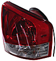 Passenger Side Tail Light, with Bulb, Halogen, Clear and Red Lens, EX/LX/SX Models, 4 Cyl., 2.0L Engine, New Body Style