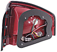 Driver Side Tail Light, with Bulb, Halogen, Clear and Red Lens, EX/LX/SX Models, 4 Cyl., 2.0L Engine, New Body Style
