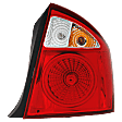 2005 Kia Spectra - Passenger Side Halogen Tail Light, With bulb(s), 4-Door, OE Replacement, Sedan