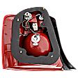 2005 Kia Spectra - Passenger Side Halogen Tail Light, With bulb(s), 4-Door, OE Replacement, Sedan