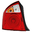Driver Side Tail Light, with Bulb, Halogen, Clear and Red Lens, Sedan, Production Date From December 1 2003 To September 1 2006