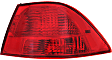 Passenger Side, Outer Tail Light, with Bulb, Halogen, Red Lens, New Body Style