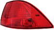 Passenger Side, Outer Tail Light, with Bulb, Halogen, Red Lens, New Body Style