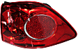 Passenger Side, Outer Tail Light, with Bulb, Halogen, Clear and Red Lens, New Body Style, Production Date From July 2006