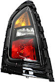 Driver Side Tail Light, with Bulb, Halogen, Amber, Clear and Red Lens