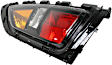 Driver Side Tail Light, with Bulb, Halogen, Amber, Clear and Red Lens