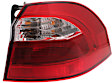 Passenger Side, Outer Halogen Tail Light, With bulb(s), OE Replacement, Hatchback