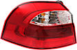 Driver Side, Outer Halogen Tail Light, With bulb(s), OE Replacement, Hatchback