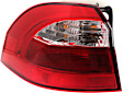 Driver Side, Outer Halogen Tail Light, With bulb(s), OE Replacement, Hatchback