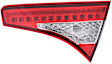 Passenger Side, Inner Tail Light, with Bulb, LED, Clear and Red Lens