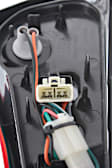 Passenger Side, Inner Tail Light, with Bulb, LED, Clear and Red Lens