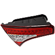 Driver Side, Inner Tail Light, with Bulb, LED, Clear and Red Lens