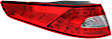 Driver Side, Outer Tail Light, with Bulb, LED, Clear and Red Lens