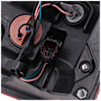 Driver Side, Outer Tail Light, with Bulb, Halogen, Clear and Red Lens, CAPA CERTIFIED