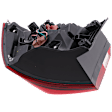 Driver Side, Outer Tail Light, with Bulb, Halogen, Clear and Red Lens, CAPA CERTIFIED
