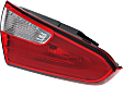 Driver Side, Inner Tail Light, with Bulb, Halogen, Clear and Red Lens, Standard Type, Sedan