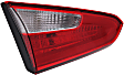 Driver Side, Inner Tail Light, with Bulb, Halogen, Clear and Red Lens, Standard Type, Sedan