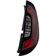Passenger Side Tail Light, with Bulb, Halogen, Clear and Red Lens, CAPA CERTIFIED