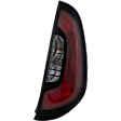 Passenger Side Tail Light, with Bulb, Halogen, Clear and Red Lens, CAPA CERTIFIED