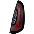 Passenger Side Tail Light, with Bulb, Halogen, Clear and Red Lens, CAPA CERTIFIED
