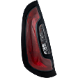 2014-2019 Kia Soul - Driver Side Tail Light, with Bulb, Halogen, Clear and Red Lens