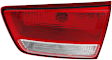 Passenger Side, Inner Tail Light, with Bulb, Halogen, Clear and Red Lens