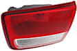 Passenger Side, Inner Tail Light, with Bulb, Halogen, Clear and Red Lens