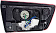 Passenger Side, Inner Tail Light, with Bulb, Halogen, Clear and Red Lens