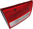 Driver Side, Inner Tail Light, with Bulb, Halogen, Clear and Red Lens