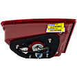 Driver Side, Inner Tail Light, with Bulb, Halogen, Clear and Red Lens