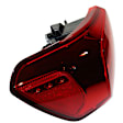Driver Side, Outer Tail Light, with Bulb, LED, Clear and Red Lens