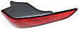 Passenger Side, Outer Tail Light, with Bulb, Halogen, Clear and Red Lens, Except Hybrid Model, USA Built Vehicle