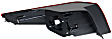 Passenger Side, Outer Tail Light, with Bulb, Halogen, Clear and Red Lens, Except Hybrid Model, USA Built Vehicle