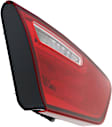 Driver Side, Inner Tail Light, with Bulb, Halogen, Clear and Red Lens, Except Hybrid Model, USA Built Vehicle