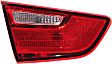 Driver Side, Inner Tail Light, with Bulb, Halogen, Clear and Red Lens, Except Hybrid Model, USA Built Vehicle, CAPA CERTIFIED