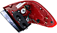 2016-2018 Kia Sorento - Passenger Side, Outer Tail Light, with Bulb, Halogen, Clear and Red Lens