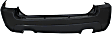 Rear Primed Bumper Cover, 2.7L Engine, For Models Without Luxury Package, With Dual Exhaust Holes, CAPA Certified