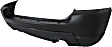 Rear Primed Bumper Cover, 2.7L Engine, For Models Without Luxury Package, With Dual Exhaust Holes, CAPA Certified