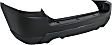 Rear Primed Bumper Cover, 2.7L Engine, For Models Without Luxury Package, With Dual Exhaust Holes, CAPA Certified