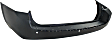 Rear Primed Bumper Cover, Except Base Model, With Parking Aid Sensor Holes (3 Holes)