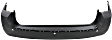 Rear Primed Bumper Cover, Except Base Model, With Parking Aid Sensor Holes (3 Holes), CAPA Certified