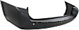 Rear Primed Bumper Cover, Except Base Model, With Parking Aid Sensor Holes (3 Holes), CAPA Certified